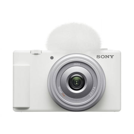 Sony - ZV-1F Vlog Camera for Content Creators and Vloggers - White