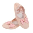 thumbnail image 1 of 1 par de zapatillas de ballet para niñas, suaves y con suela dividida, para practicar ballet, para niños pequeños y niñas, cómodas para clases y presentaciones, 1 of 7