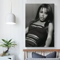 thumbnail image 5 of Aaliyah Dana Haughton Actor Poster Photo (9) Artworks Canvas Poster Room Aesthetic Wall Art Prints Home Modern Decor Gifts 12x18inch(30x45cm), 5 of 6