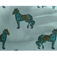 thumbnail image 4 of oneOone Georgette Viscose Fabric Horse Block Decor Fabric Printed BTY 42 Inch Wide, 4 of 4