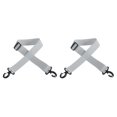 thumbnail image 1 of Uxcell 100cmx3.8cm Ski Carrier Strap, 2 Pack Snowboard Boot Carrying Strap Light Gray, 1 of 7