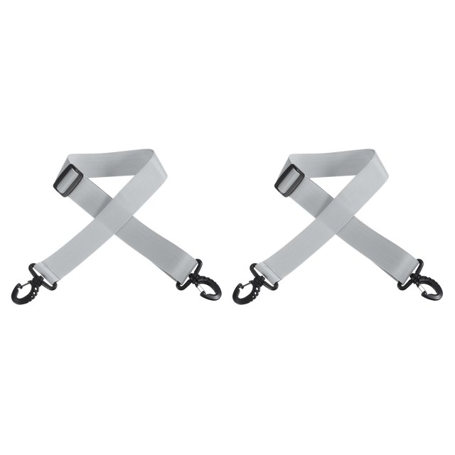 Uxcell 100cmx3.8cm Ski Carrier Strap, 2 Pack Snowboard Boot Carrying Strap Light Gray