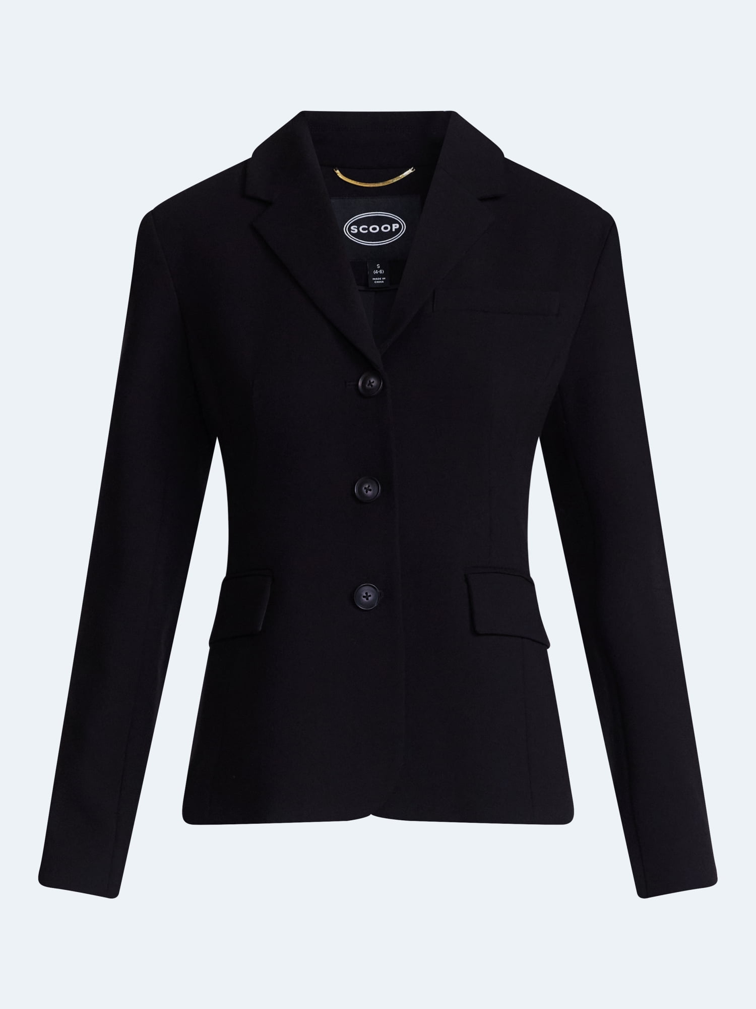 Scoop Women's and Women's Plus Notched Hourglass Blazer, Sizes XS-XXL