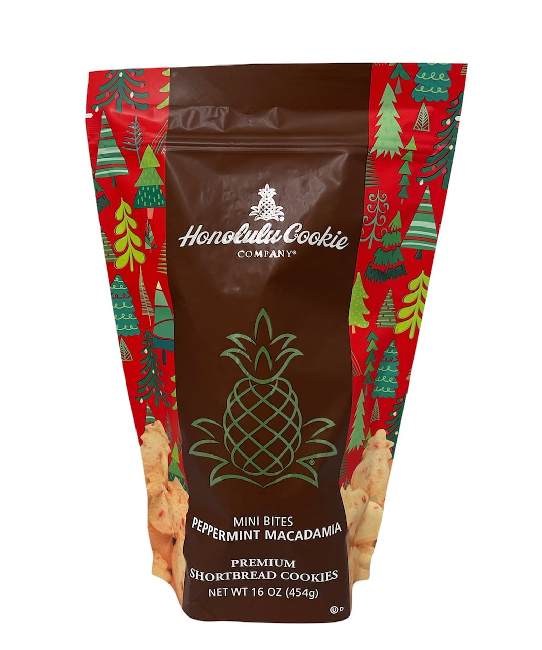 Honolulu Cookie Company Mini Bites Peppermint Macadamia Shortbread