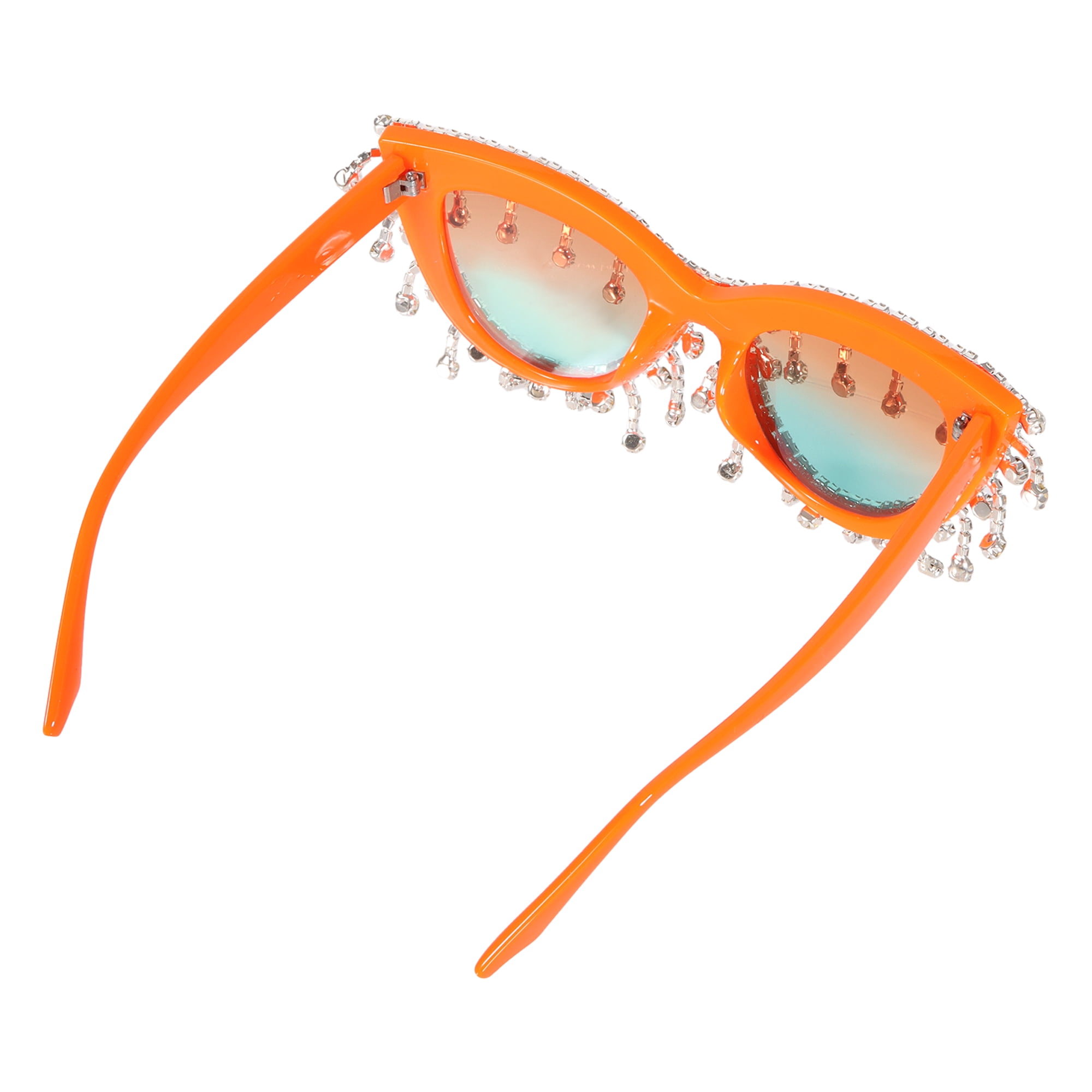 Orange Tassel Party Glasses with Rhinestones, Party Favor, by Way To Celebrate