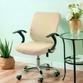 thumbnail image 5 of AUQ Stretch Office Chair Covers Chair Seat Cover Chair Slipcover Chair Desk Chair Green, 5 of 7