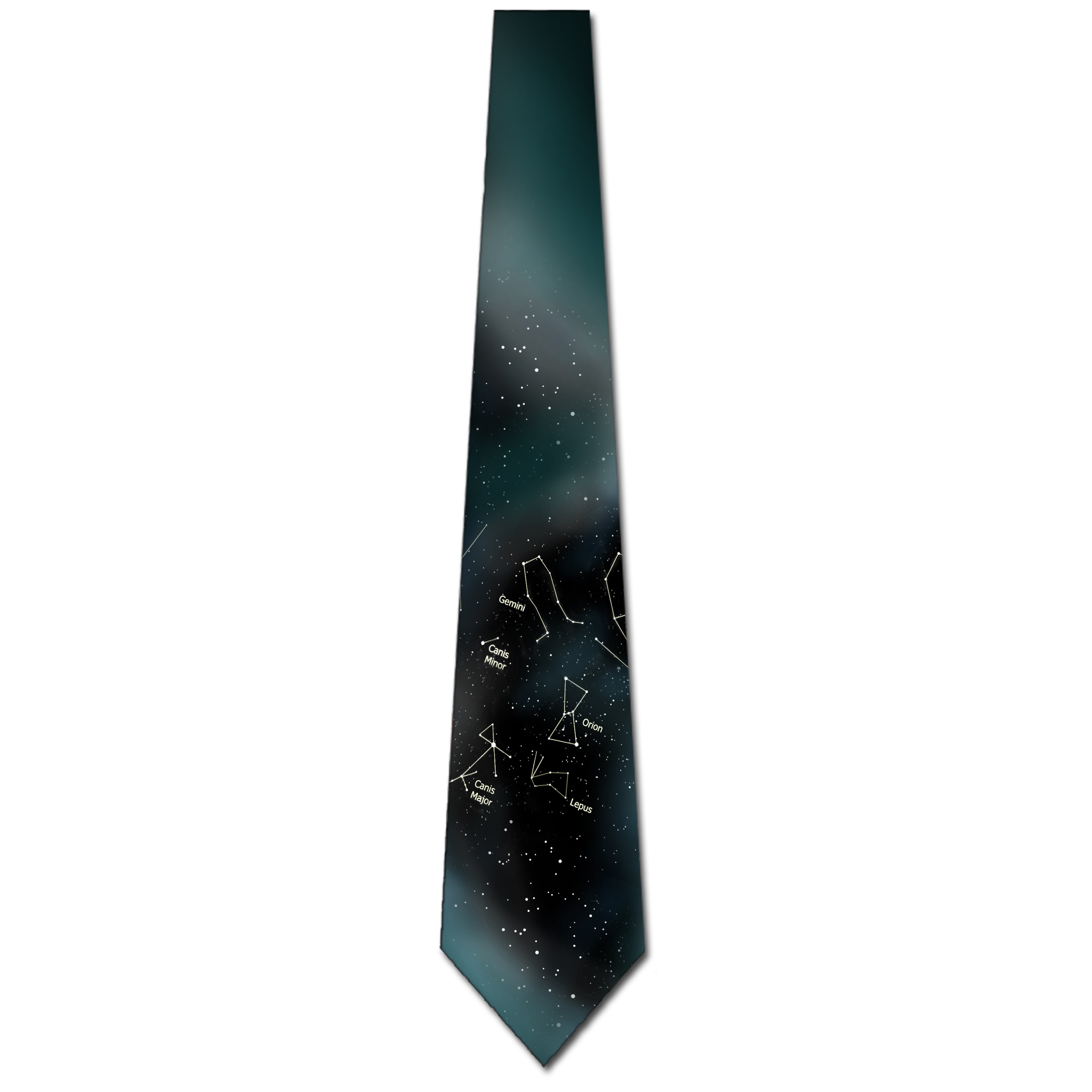 Space Ties Mens Winter Star Tie Astrology Constellation Necktie by Three Rooker