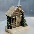 thumbnail image 3 of Christmas Log Cabin Chimney Ceramic Holder for Festive Holiday Ambiance, 3 of 9