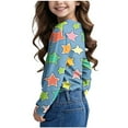 thumbnail image 4 of Kaemgyyd Toddler Baby Outfit Boy Girl Loose Stars Crewneck Pullover Tops Casual Fashion Long Sleeve Shirt Spring Clothes, 4 of 6