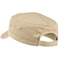 thumbnail image 3 of Mafoose Military Style Distressed Enzyme Washed Cotton Twill Caps in 4 Colors Khaki, 3 of 3