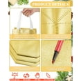 thumbnail image 4 of 80 Pcs Reusable Gift Bags Set Glossy Grocery Gift Tote with Handle for Wedding, Mothers Day, Spring Event, Graduation(10 x 8 x 4.7 Inch,Gold), 4 of 4