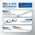 thumbnail image 6 of Yes4All Metal Adjustable 6-in-1 Steel Club for Strength & Full Body Workouts, 6.5-17.5 lbs, 6 of 7