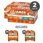Iams Perfect Portions Wet Cat Food Variety Pack, Grain Free, 1.32 Oz Trays (12 Pack)
