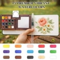 thumbnail image 4 of Juego de Pintura Acuarela GOOTXUSK Mini 15 Colores con Libro y Bolsa, 4 of 8
