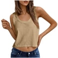 thumbnail image 3 of Vetsdori Camisole Tank Tops for Women Sleeveless Loose Fit Shirts 100% Cotton Pullover Summer Tanks and Camis,Undershirts Crew Neck Womens Tops Work, 3 of 9