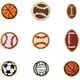 thumbnail image 1 of 18 parches de apliques de pelota deportiva, 9 estilos, bordados, para béisbol, baloncesto, voleibol, fútbol, ​​termoadhesivos, bordados., 1 of 7