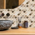 thumbnail image 3 of clevermosaics Self Adhesive Marble Vinyl Tile for Kitchen & Bathroom Walls, Waterproof Peel & Stick, 10-Pack, 3 of 6