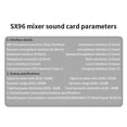 thumbnail image 4 of SX96 Sound Card 48V Sound Card Microphone Mobile Phone Computer Live Broadcast Outdoor Singing Home Mini Mixer, 4 of 5