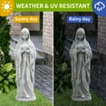 thumbnail image 2 of DEORAB Virgin Mary Praying Statue 29.9 Inch Tall Outdoor Garden Religious Decorations Statue Clearance for Home Yard Patio Lawn Hallway Decor Sculpture Magnesium Oxide Stone, 2 of 7
