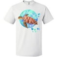 thumbnail image 3 of Inktastic Fort Lauderdale, Florida Swimming Sea Turtle with Bubbles T-Shirt, 3 of 5