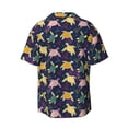 thumbnail image 2 of Vsdgher Turtle Print Men's Wrinkle Free Untucked Cuban Shirt Business Casual Button Down Shirts Short Sleeve Shirt, 2 of 7