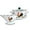 Golden Rooster, variant on Enameled Aluminum Soup Pot 5.05-qt. (4.8 L) Golden Rooster Enamel Deep Stock Pot with Glass Lid and Colander Set Deep Casserole Cooking Pot Enamel Colander