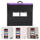 thumbnail image 3 of Organizador de archivos portátil tipo acordeón con 6 bolsillos, carpeta para colgar en la pared, para oficina, tamaño carta, carpeta de plástico expandible con múltiples bolsillos, color negro., 3 of 6