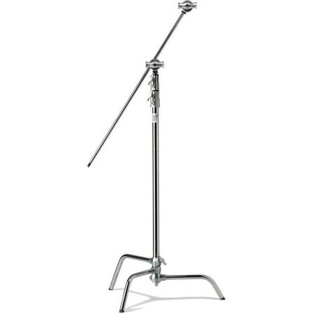 Kupo 40 Master Raiser C-Stand with Sliding Leg Kit with 2.5 Grip Head and 40 Grip Arm with Hex Stud Silver