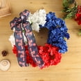thumbnail image 4 of erdimoy Artifical Patriotic Wreath Fourth of July Wreath with Hydrangeas Ivy Spring Summer Wreath for Front Door Wall Decor Indoor Outdoor, 4 of 6
