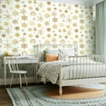 thumbnail image 2 of Peel and Stick Wallpaper Contact Paper Golden snowflake simple Abstract decoration Symbol Self Adhesive and Removable 24in x 118in, 2 of 8