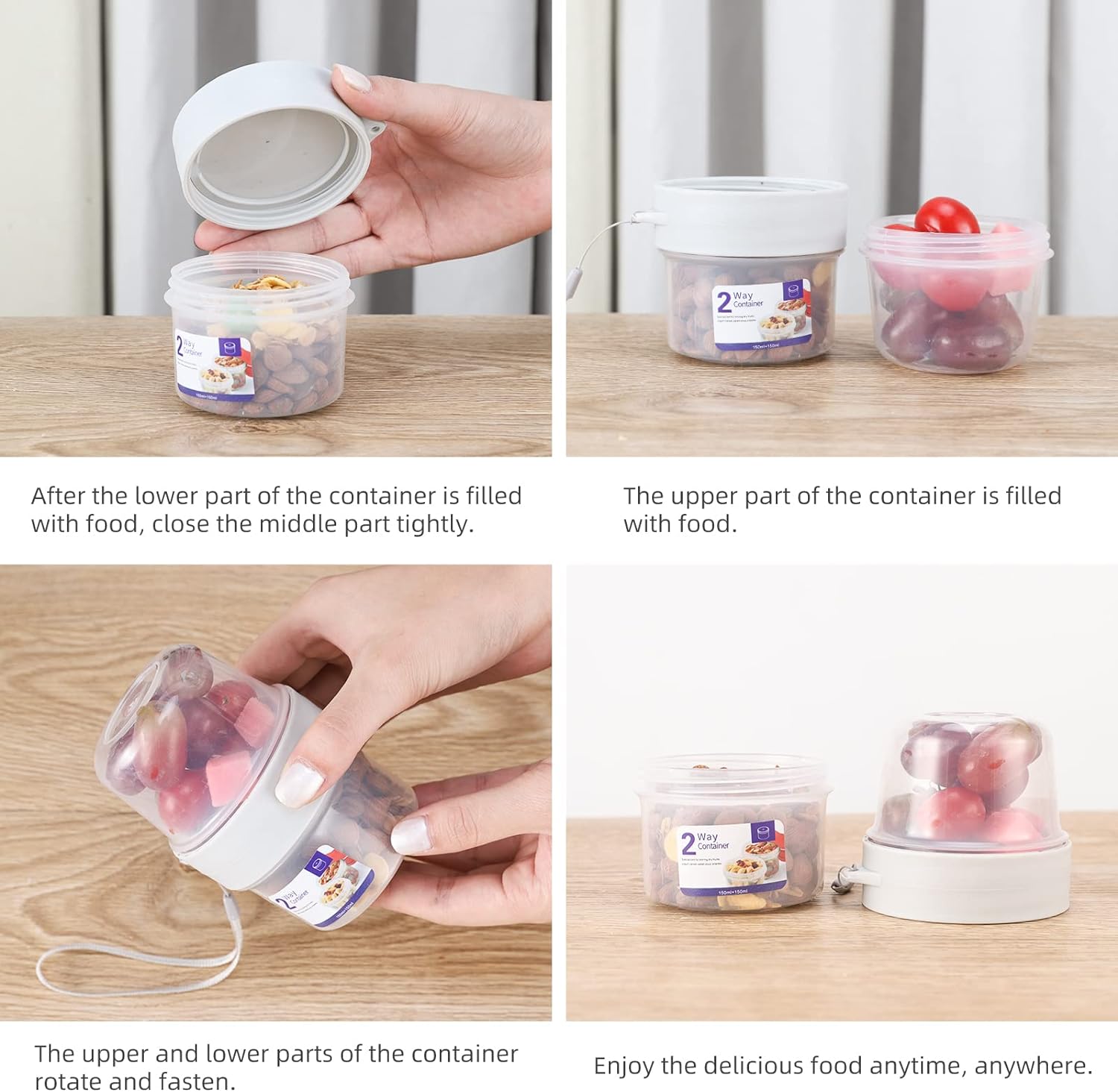 Accueil - Tasse à Céréales Avec Cuillère, Tasse à Yaourt Isotherme