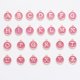 thumbnail image 1 of Dijes de letras de metal para hacer joyas, dijes iniciales del alfabeto para pulseras, 4 juegos de colgantes del alfabeto para collares, pulseras y pendientes DIYDijes de letras esmaltadas, 1 of 5