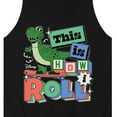 thumbnail image 3 of Disney - Toy Story - Rex This Is How I Roll - Men's Jersey Tank Top, 3 of 5