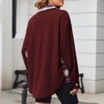 thumbnail image 4 of Patlollav Women Winter Cardigan Lattice Splice Pocket Buttons Long Sleeve Casual Coat Outwears, 4 of 7
