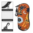 thumbnail image 5 of ZICANCN Sunglasses Soft Case, Groovy Cats Orange Background Neoprene Zipper Eyeglass Case for Men Women, 5 of 9