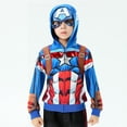 thumbnail image 5 of Abrigo para niño, sudadera de Marvel, suéter del Capitán América, Vengadores, sudadera con cremallera superior de dibujos animados, ropa para niños, 5 of 5