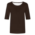 thumbnail image 5 of Office Wear for Women 2026 Kelon Shirts for Women Short Sleeve Shirts Cowl Neck Summer Outfits 2026 Fashion Clothing Blouses, 5XL, 5 of 5