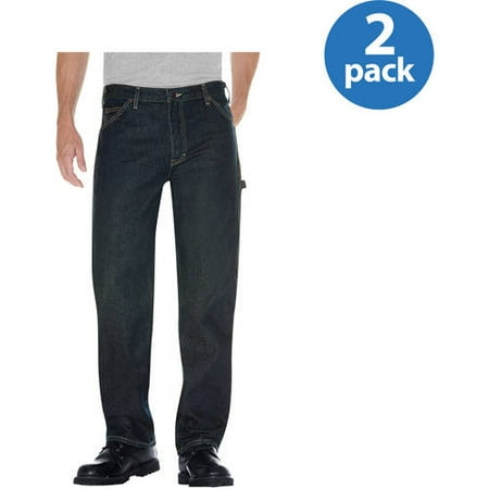 - Dickies Big Mens Relaxed Fit Straight Leg Denim Utility Jean, 2 Pack