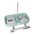 thumbnail image 2 of Almencla Bird Feeder for Cage No Mess Cage Accessory for Small to Medium Birds Parrot Green Square, 2 of 8