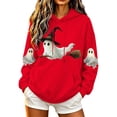 thumbnail image 2 of DIOAZUD Halloween Sweatshirts for Women Plus Size Ghost Graphic Pullover Hoodies Fall Going Out Long Sleeve Shirt Tops Halloween Costumes, 2 of 5