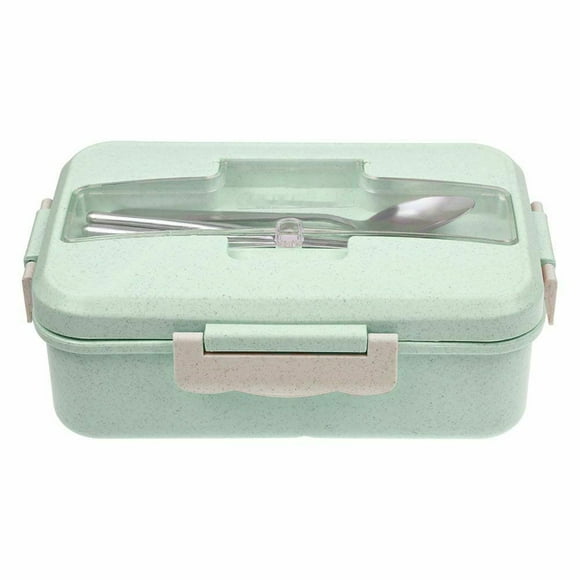 2022 TIMIFIS Bento Box Fournit des Micro-Ondes à la Paille Cuillère Bento Lunch Box Contenant de Nourriture pour Enfants Adult