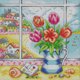 thumbnail image 5 of Hilo Algodón Ecológico Bordado Punto Cruz Con Tulipán 11CT 37x37cm, 5 of 9