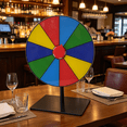 thumbnail image 5 of EXLEAF 2026 New Tabletop Spinning Prize Wheel Dry Erase Spinner with Stand for Fortune Spinning Game in Party Pub Trade Show Carnival Prizes for Party,Trade Show,Carnival,Pub,Home Games, 5 of 7