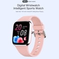 thumbnail image 4 of Waterproof Fitness Smart Watch with Bluetooth Call and Heart Rate Tracker for Men Women Pink 1.85 inches / 4.7 cm, 4 of 9