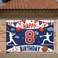 thumbnail image 5 of Baseball Theme Baseball Birthday Banner Red Blue Color 8th Birthday Display 8th Number Design Sports Helmet Print Backdrop for Kids Birthday Party Baseball Themed Celebration 8th Birthday Event, 5 of 9