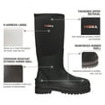 thumbnail image 4 of HISEA Men's Neoprene Rubber Rain Boots Muck Mud Work Boots, 4 of 6