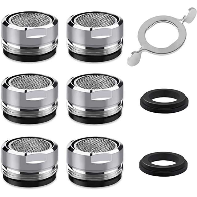 Aireador de grifo M24, aireador de grifo de ahorro de agua de 3 piezas con acero inoxidable y filtro ABS LingWen 9024715203441
