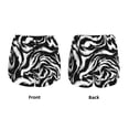 thumbnail image 3 of Pofeuu Leopard And Zebra 2 Print Women's Athletic Shorts Running Workout Shorts Tummy Control Quick Dry Gym Shorts with Pockets Double layer sports shorts-Small, 3 of 7