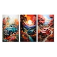 thumbnail image 2 of Designart "Tropical Legends of Pickup Truck" Pickup Truck Wall Art Set Of 3 - Teal Pickup Truck Gallery Set For Office Decor, 2 of 7