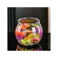 thumbnail image 4 of 1pc Round Plastic Transparent Fish Tank - Goldfish Tank Desktop Living Room Mini Aquarium Office View Tank Turtle Tank, 4 of 5
